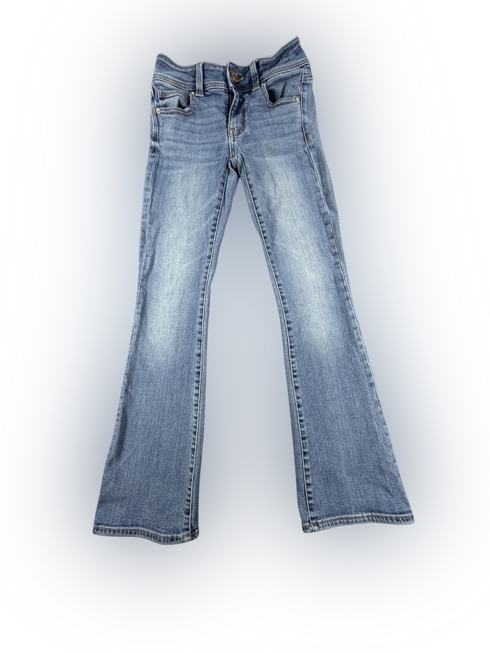 Women’s American Eagle Outfitters Super Stretch Kick Boot Jeans Size 00 Short
